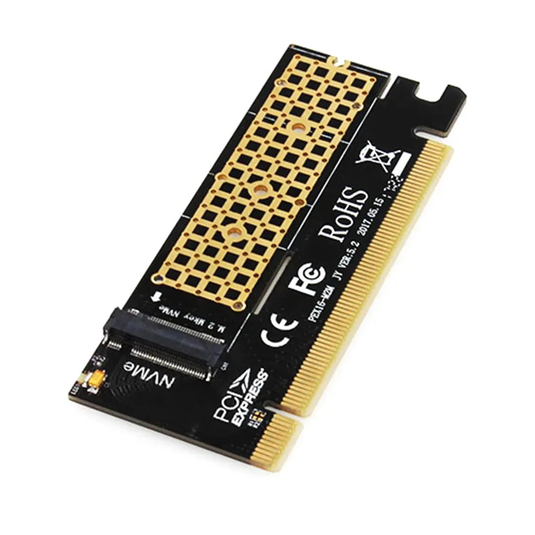Swift MX16 M.2 SSD TO PCIE 3.0X16アダプターMキーインターフェイスカードPCIExpress x162280サイズm.2フルスピード