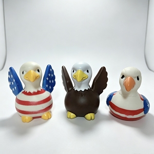Serie de juguetes de baño flotantes y chirriantes de goma educativos con LOGO personalizado para el Día de la Independencia, para niños mayores de 14 años - Product Image 1