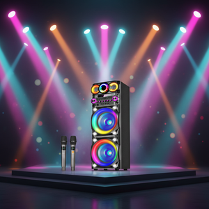 Altavoz Bluetooth portátil para exteriores, 100W de potencia de salida, estilo inalámbrico, puerto de carga tipo <span class=keywords><strong>C</strong></span>, teléfono móvil para el hogar, ordenador, Karaoke - Product Image 3