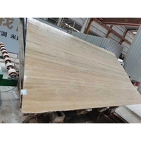 Newstar Offre Spéciale dalles de marbre naturel moderne argent travertin piédestal évier élégant comptoir lavabo pour salle de bain