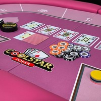 Nappe de table de poker Texas Hold'em personnalisée 240x120cm, imperméable et ignifuge, pour casino de luxe, marque privée, vente en gros