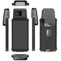 Scanner PDA industriel robuste Android 13 IP68 4G NFC Biométrique Empreinte digitale 8 Go 128 Go Code-barres GPS 5000 mAh pour le travail sur le terrain