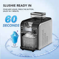 Machine à glace pilée électrique professionnelle Honeyice SC-6202 - Automatique, préparation instantanée en 1 minute, pour hôtels, capacité 20-30 kg/jour