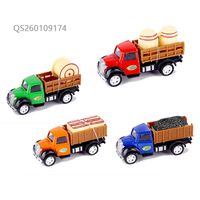 Camion de pompiers en métal moulé sous pression QS Custom Alloy, modèle réduit 1:55, multi-styles, fonction de recul, jouet pour enfants, boîte de présentation, cadeau