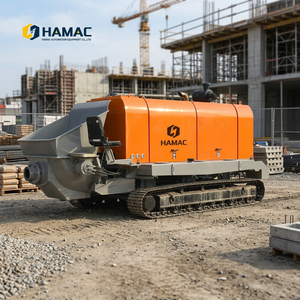 เครื่องปั๊มคอนกรีตแบบตีนตะขาบ HAMAC DHBTL80 ใช้เครื่องยนต์ดีเซล กำลัง 172 กิโลวัตต์ ระยะส่งแนวตั้ง 15 เมตร - Product Image 3