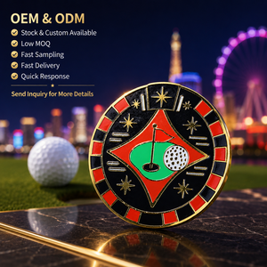 Marqueur de balle de golf magnétique de nouvelle conception avec marqueur central amovible de 25 mm pour les cadeaux de tournoi de golf - Product Image 6
