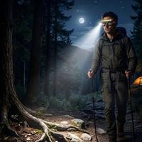 Lampe frontale rechargeable 600 mAh avec capteur LED, phare COB, lumière de travail et voyant d'avertissement rouge-bleu, lunettes de sécurité mains libres