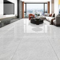 Carreaux de sol en porcelaine émaillée polie modernes 600x600mm, antibactériens, antidérapants, aspect marbre, carreaux en céramique pour villa, hôtel, intérieur