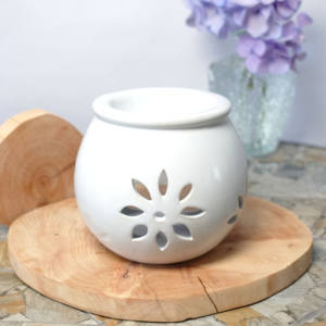 新素材デザインセラミックティーランプキャンドルスティックアロマセラピーストーブ中国セラミックアロマセラピーストーブ香バーナー - Product Image 6