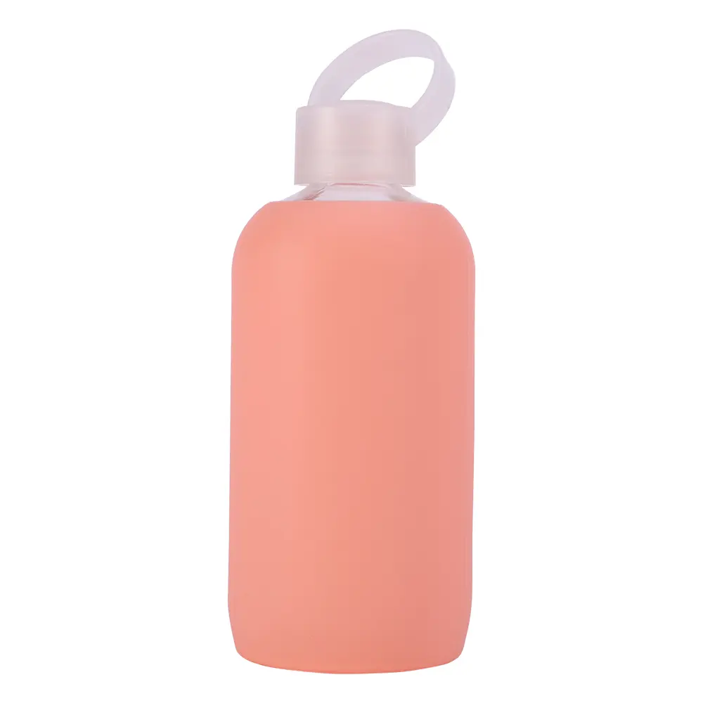 गर्म बेच उत्पाद प्रोमोशनल क्रिसमस उपहार Leakproof BPA मुक्त पोर्टेबल पुन: प्रयोज्य Borosilicate ग्लास पानी की बोतल