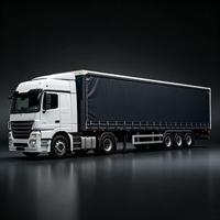 Semi-remorque à rideau latéral extensible et léger, anti-poussière, pour le transport transfrontalier de meubles et de marchandises ménagères