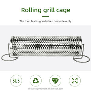 Cesta Giratoria para Asar de Acero Inoxidable 304 para Barbacoa, Parrilla, Horno y <span class=keywords><strong>Asador</strong></span> - Product Image 6