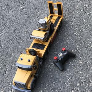 Traktor teknik RC dengan suara dan lampu, 2.4Ghz Remote Control truk datar dengan rol jalan <span class=keywords><strong>R</strong></span>/<span class=keywords><strong>C</strong></span> mainan kendaraan konstruksi - Product Image 4