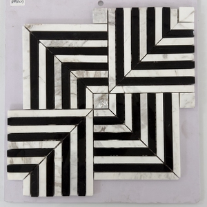 Azulejo <span class=keywords><strong>de</strong></span> Mosaico Negro <span class=keywords><strong>Cuadrado</strong></span>, Baldosas <span class=keywords><strong>de</strong></span> Mosaico <span class=keywords><strong>de</strong></span> Mármol para Pared, <span class=keywords><strong>Precio</strong></span> por <span class=keywords><strong>Metro</strong></span> <span class=keywords><strong>Cuadrado</strong></span> para Piso <span class=keywords><strong>de</strong></span> Cocina, Blanco y Negro - Product Image 5