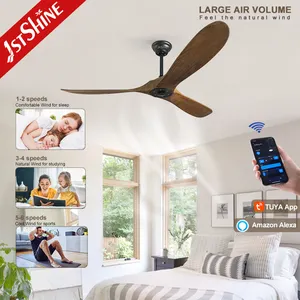 1stshine Ceiling Fan Low Noise Easy Installation 6 Speed DC Ceiling Fans Without Lights