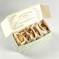 Boîte cadeau de luxe pour chocolats et macarons, emballage personnalisé pour desserts, idéal pour les fêtes