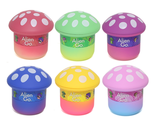 Alien Go - Molinillo de Plástico con Forma de Hongo, Diseño de Dibujos Animados, Estilo Americano, Modelo HS394-AO, Portátil y Redondo, para Uso Doméstico - Product Image 1