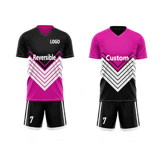 Custom New Design Reversible Full Football Kit Men Blank Soccer Wear Thai Quality Youth Football Uniforms