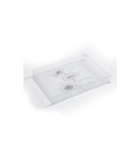 Bandeja acrílica de forma cuadrada de alta calidad Bandeja para servir agua y vino de diseño maravilloso de proveedores mayoristas - Product Image 2