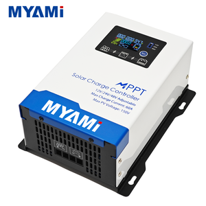 Régulateur de tension MYAMi PV 60 <span class=keywords><strong>amp</strong></span>ères, contrôleur de charge solaire <span class=keywords><strong>MPPT</strong></span> 60A 12V 24V 48V réglable, entrée PV max 150V, haute efficacité 99% - Product Image 2