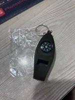 Emergency Survival Whistle Compass Thermometer Crisp Sound Keychain Design Multifunction Outdoor Hiking Compass Whistle