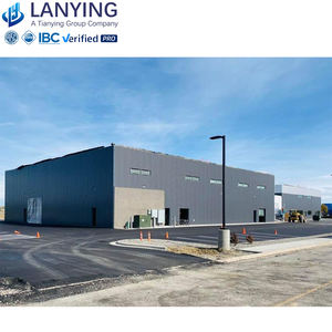 ورشة عمل مسبقة الصنع بهيكل فولاذي على الطراز الصناعي، مستودع، حظيرة، صالة عرض، مبنى سوبر ماركت، تصميم مركز تجاري حديث - Product Image 3