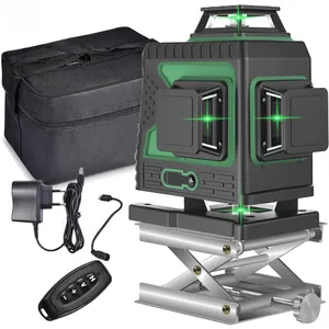 High precision 4D Green beam 360 degree Horizontal/vertical 16 lines laser level for construction