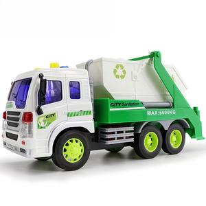 <span class=keywords><strong>Camion</strong></span> <span class=keywords><strong>della</strong></span> <span class=keywords><strong>Spazzatura</strong></span> <span class=keywords><strong>Giocattolo</strong></span> Verde con Funzione di Riciclo, Gru di Sollevamento e Azionamento a Frizione - Vendita all'Ingrosso Diretta dalla Fabbrica - Product Image 3