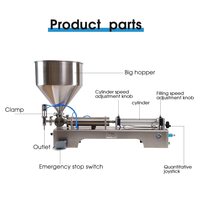 JIAHE Kleine RVS Pasta-vulmachine Luchtbediende Semi-automatische Hoge-Nauwkeurigheid Kwantitatieve Apparatuur voor Cosmetica
