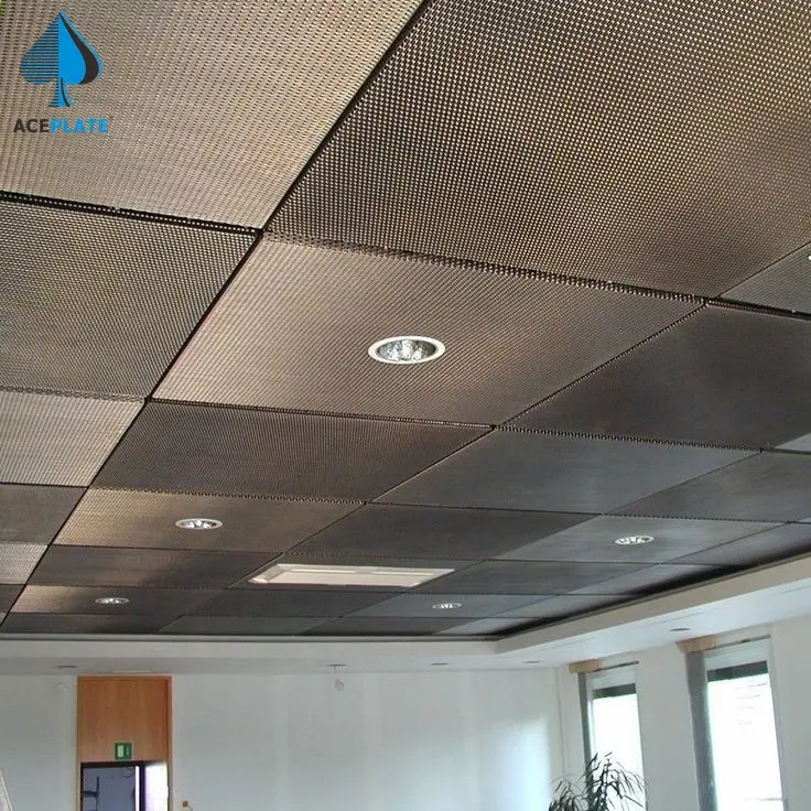 Подвесная потолочная система ACEPLATE, перфорированная металлическая сетка из листового алюминия для офиса