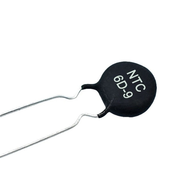 Power Type NTC Thermistor 6 Ohm 2A 6D-9 Axial Package Negative Temperature Coefficient for Inrush Current Limiting Switching