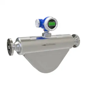 Mass and volume flow-rate temperature of meter tube density coriolis mass flow meter for gas oil water medium