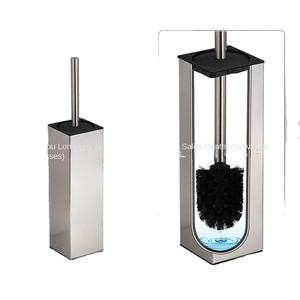 <span class=keywords><strong>Brosse</strong></span> de toilette et couvercle en acier inoxydable Sunshine Square, <span class=keywords><strong>brosse</strong></span> de nettoyage murale pour sol, désodorisant, ensemble de salle de bain long, modèle 440, 1,0 kg - Product Image 3