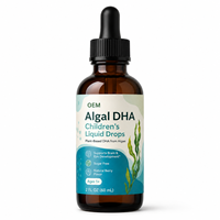 Gouttes liquides de DHA d'algues à marque privée pour enfants – Fabrication OEM/ODM de formules personnalisées pour les marques de nutrition infantile – Vente en gros