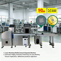 Machine de marquage laser tout-en-un avec fonction de retournement de page et d'alignement visuel, et vérification automatique pour LOGO, numéro de série, date, code QR