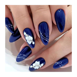 <span class=keywords><strong>Faux</strong></span> <span class=keywords><strong>ongles</strong></span> Oem de haute qualité, logo personnalisé, embouts français dorés transparents de luxe, auto-adhésifs, réutilisables, à presser - Product Image 5