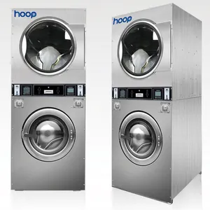HOOP automática máquina lavar roupa moeda comercial máquinas lavagem a vapor equipamentos