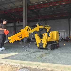 Robot de demolición con control remoto Mini excavadora de 1 tonelada adecuada para espacios estrechos en minas de tuberías - Product Image 3