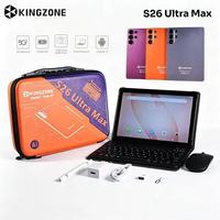 Sıcak Fırsat KINGZONE S26 Ultra Max 10.1 İnç Android 15 Tablet Bilgisayar Klavye ve Mouse ile 16G+1TB Çocuk Yetişkin Tableti Çanta Dahil