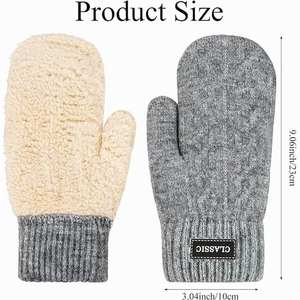 Gants d'hiver personnalisés avec logo, mitaines de Noël épaisses à <span class=keywords><strong>doigts</strong></span> complets pour femmes - Product Image 6