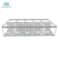 Hebang HB-TB070 – Support de toile de fond d'exposition populaire en aluminium, portable, à montage facile, à faible coût, 4x3m, avec graphiques en PVC