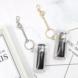 กระเป๋าใส่ลิปสติ๊ก PVC ใสพวงกุญแจแฟชั่นที่ใส่ลิปสติกสำหรับกลางแจ้งลิปบาล์มลิปสติกพวงกุญแจของขวัญ - Product Image 5