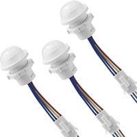 Interrupteur automatique à détecteur de mouvement infrarouge PIR 220V LED, mini veilleuse sensible