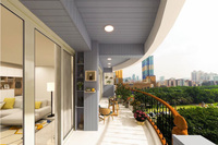 Système de bardage mural extérieur en ASA WPC, résistant au feu, imperméable, panneau extérieur