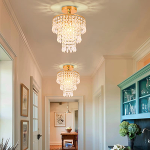 Home Decor E12 Base K9 Crystal <b>Remote</b> <b>Control</b> small corridor <b>ceiling</b> lamp for balcony - Product Image 3