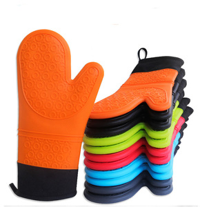 Gants de four en silicone résistant à la chaleur avec <span class=keywords><strong>poignet</strong></span> étendu et poignée antidérapante pour la cuisson et la <span class=keywords><strong>cuisine</strong></span> - Product Image 5