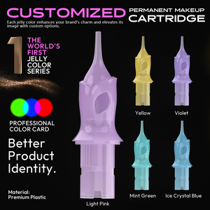 2025 nouvelles aiguilles de cartouche de tatouage jetables aiguille de maquillage permanente de couleur de gelée - Product Image 4
