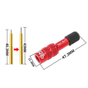 Adaptateur de <span class=keywords><strong>valve</strong></span> Schrader pour fourche de vélo MUQZI, adaptateur de <span class=keywords><strong>valve</strong></span> de cœur d'<span class=keywords><strong>amortisseur</strong></span> arrière pour vélo de route <span class=keywords><strong>VTT</strong></span>, outil de réparation de fourche - Product Image 3