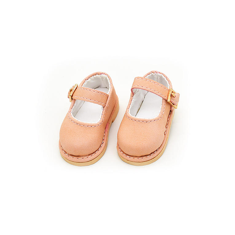 British style pink leather shoes - 1/6 bjd