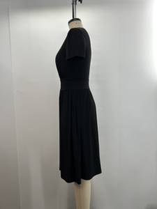 Vestito da <span class=keywords><strong>donna</strong></span> per ufficio da <span class=keywords><strong>donna</strong></span> con maniche a sbuffo a scollo a V nere strette in vita da <span class=keywords><strong>donna</strong></span> S a XL per Club e feste - Product Image 6